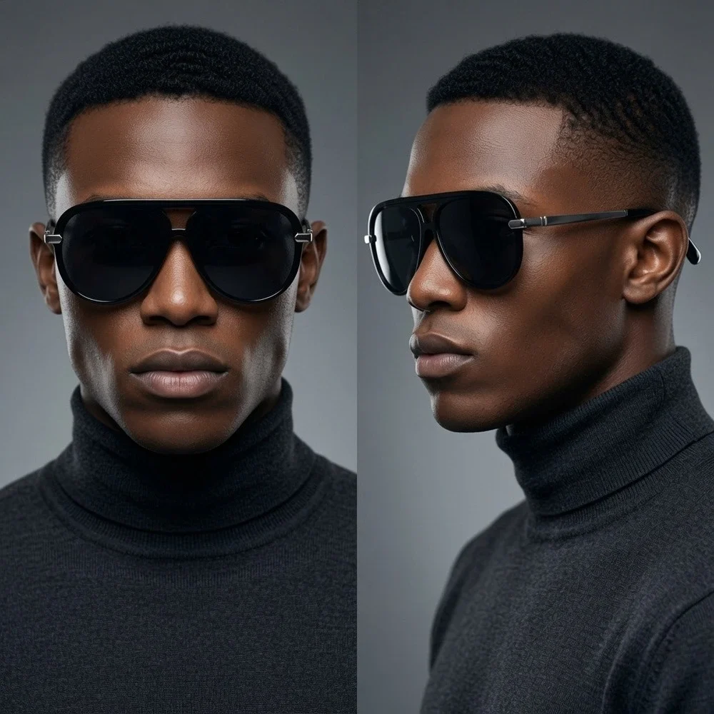 Mens Retro, Edgy, High Fashion, Sleek, Urban, Statement, Designer Sunglasses New